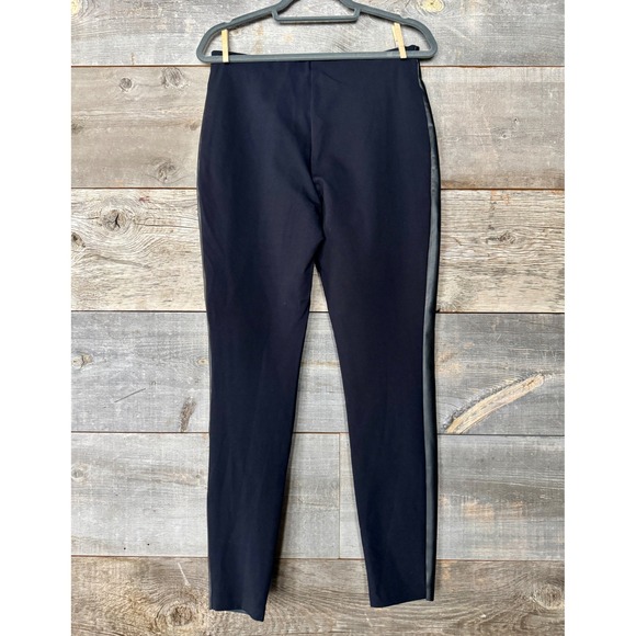 Wolford Jo Mixed Fabric Faux Leather Front Leggings US 14 EU 44 Black Slim - Picture 10 of 15